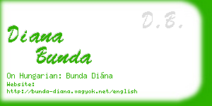diana bunda business card